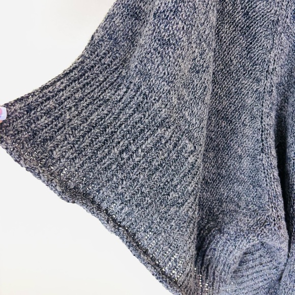 Soft Surroundings Brown Heather Cotton Cape Marled Single Button Cardigan (S/M) - Picture 7 of 15